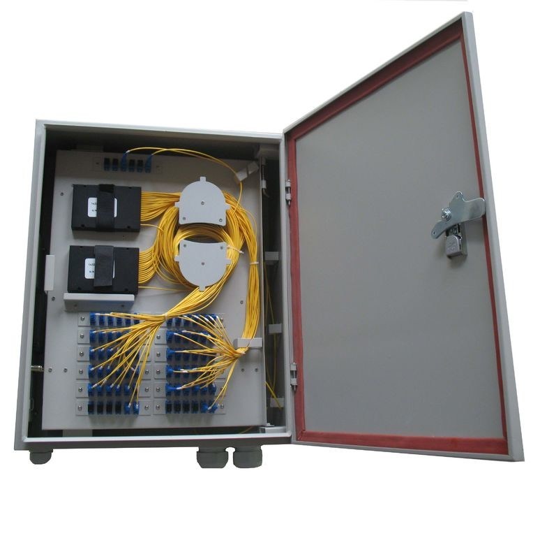 Fiber Optic Outdoor Ftth Termination Box Installed With 1*32 / 1*64 PLC