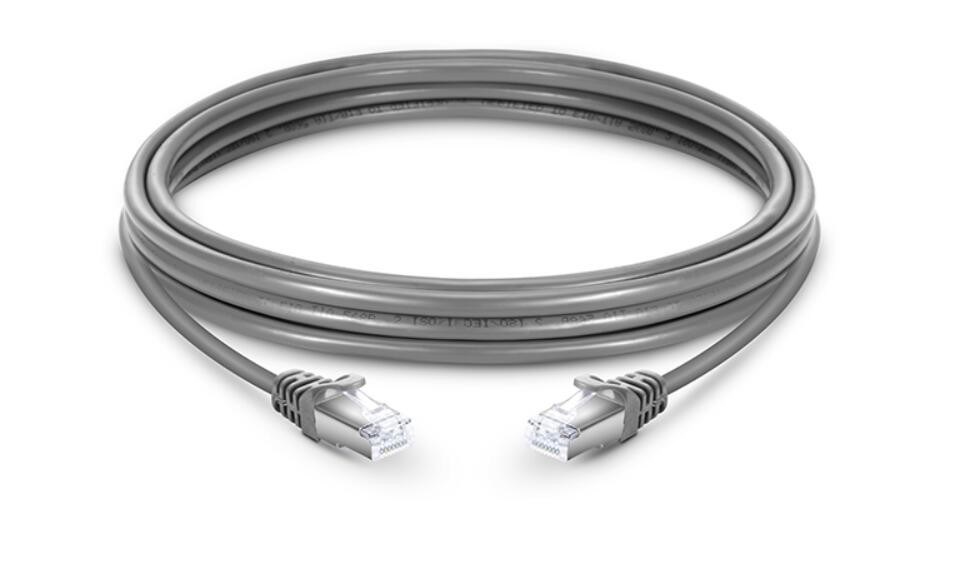 Long Lan Cable Cat6a / 550MHz Patch Cable Gray Color