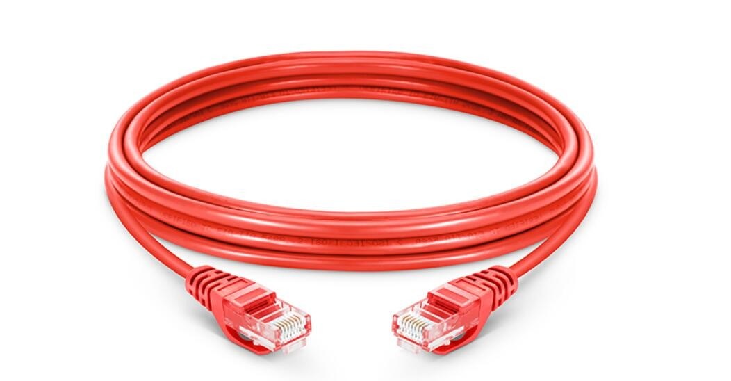 Red PVC Network Patch Cable / Cat5e Patch Cable 100m