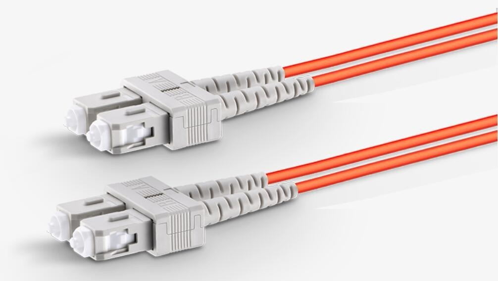 SC To SC Fiber Optic Jumpers Orange Jacket With UPC To UPC Polish