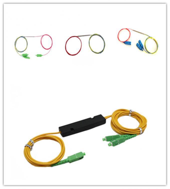 Mini Tube SC UPC 1x2 FBT Fiber Optic Cable Splitter