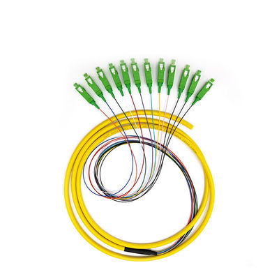 12 Color Bundle Sc Apc 1M Fiber Optic Pigtail Single Mode