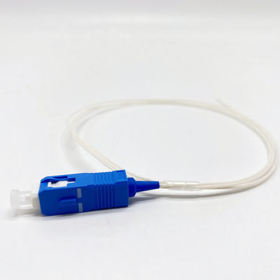 White SC UPC G657A1 Pigtail For Fiber Optic Cable