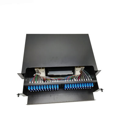 96 Cores Drawer Type LC/UPC Rack Mount Odf Fiber Optic Terminal Box