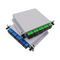 Insertion Card Type Fiber Optic PLC Splitter 1x8 SC / APC SC/UPC Connector