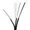 Outdoor Steel Wire G657a1 Ftth Drop Cable Self Supporting 1 2 4 6 Core