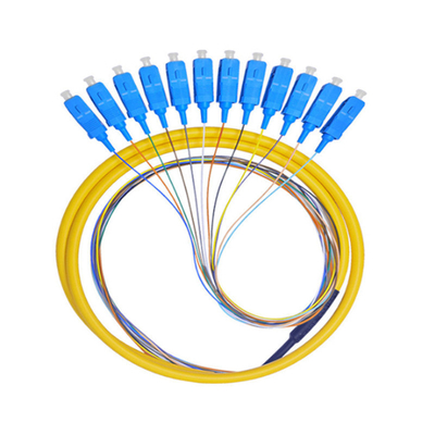 SC UPC LSZH G657A1 Tight Tube Fiber Pigtails Patch Cords 0.9mm